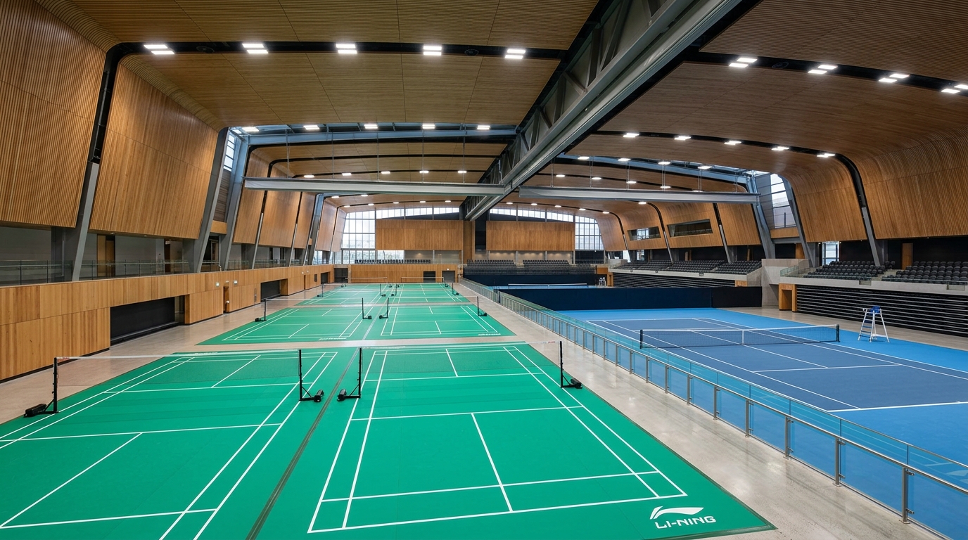 Indoor Badminton Academy Package (3 BWF Teakwood + PVC Courts)